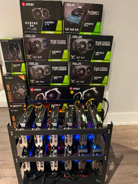 High End Mining Rig - (up to 12 Graphics cards)