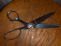 Vintage Wiss CC7 USA Chrome Pinking Shears in Excellent Conditio