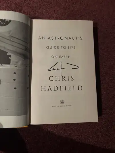Chris Hadfield autographed book, View more