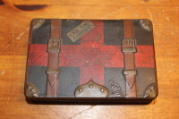 Old Suitcase Shaped Tin