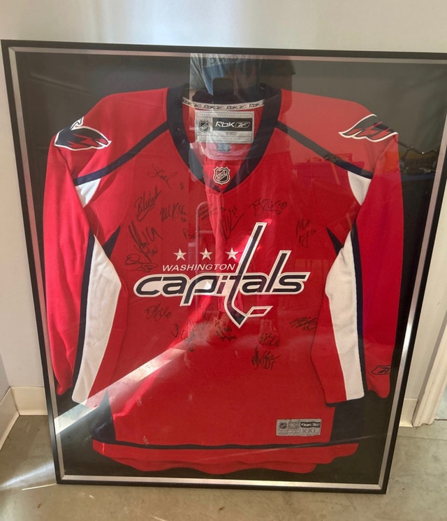 Washington Capitols professionally framed signed jersey ovechkin Arts