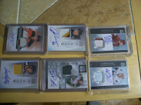 6 CARTES HOCKEY, THE CUP PATCH AUTO ROOKIE VARIÉES MNT CONDITION