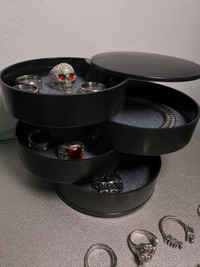 Rotating Desktop Jewelry Storage Box