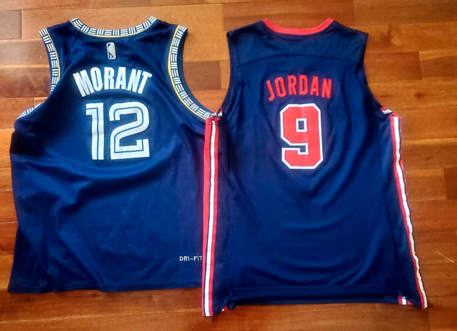 Jordan/Morant NBA basketball jerseys  in Basketball in Oshawa / Durham Region