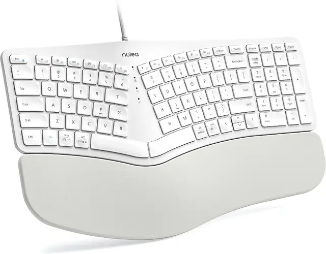 Wired Ergonomic Keyboard - White in Mice, Keyboards & Webcams in City of Toronto - Image 2