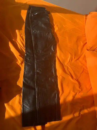 Northbound Leather "Two-Zippered-Pocket Leather Pants", View more