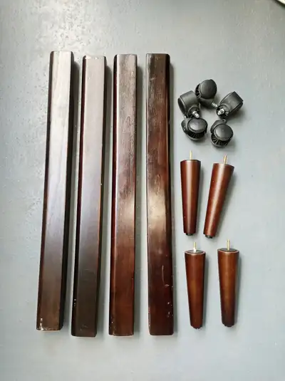 Solid Wood Furniture Legs/Feet+Wheels, View more