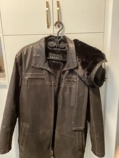 Manteau de cuir pour Homme XL, 3 saisons,Brun, View more