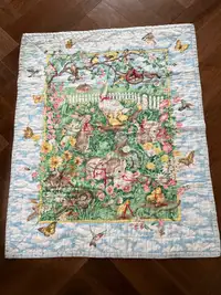  Handmade Girly Quilt, Spring/Summertime Theme, Cottage Core, 