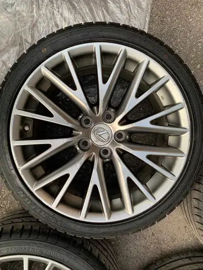 OEM Lexus with All Season Tires 255/35R18 225/40R18 Came off an IS250 2015 Staggered and set up Some...