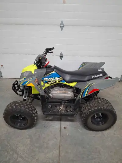 2019 Polaris Outlaw 110cc Quad 2-wheel drive Automatic + reverse transmission Electric start with cr...