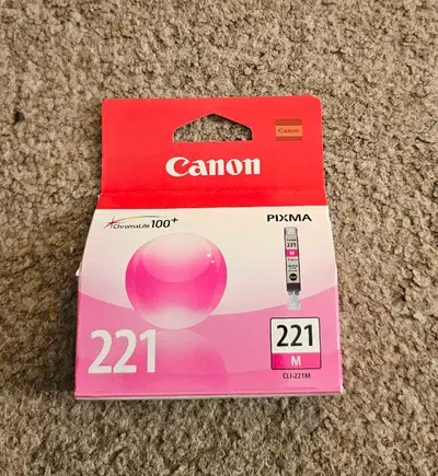 New! Genuine Canon Pixma 221 Magenta Ink Printer Cartridge, View more