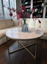 Round Marble look table