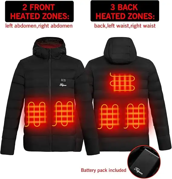 BNWT Womens Mens Size S Heated Jackets with Battery Pack 7.4V in Multi-item in City of Toronto - Image 3