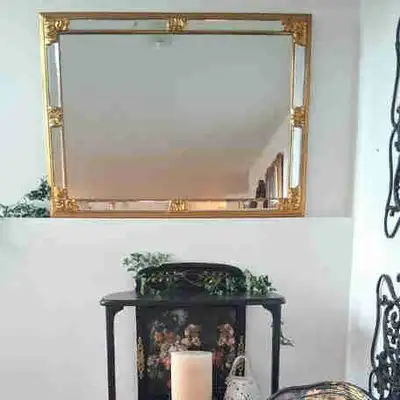 Miroir doré vintage,du XXe DEKNUDT RENGENCY vraiment impeccable , View more
