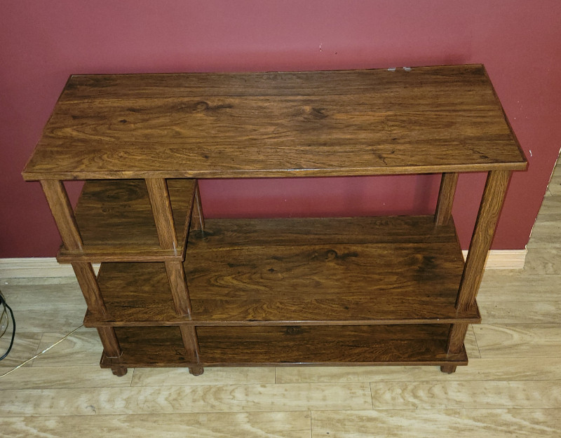 Meuble Petite Étagère Mélamine Couleur Brune Commodes et armoires