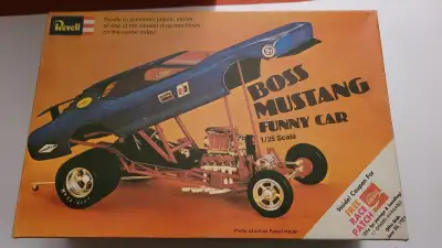 Vintage Revell Boss Mustang Funny Car 1/25 H-1209 Model Kit, View more
