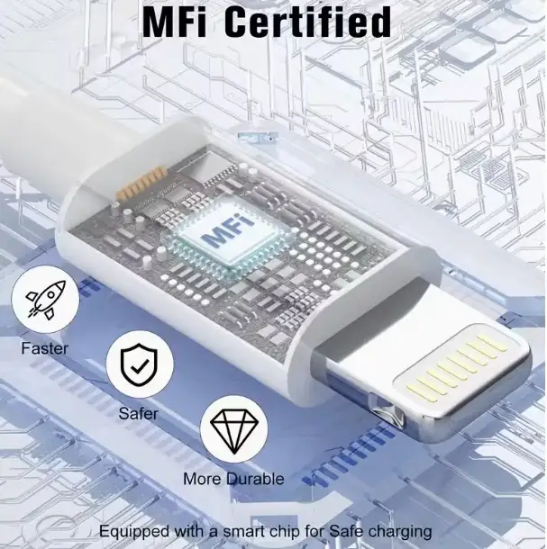 2M 6.6FT Lightning to USB Data / Fast Charging Cables in Cell Phone Accessories in Markham / York Region - Image 3