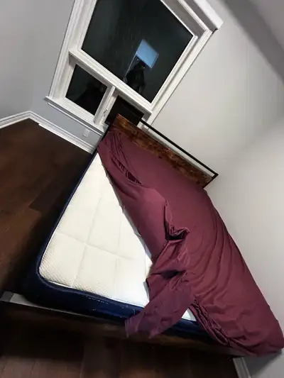 King size bed frame and foam mattress Baught in June 2024