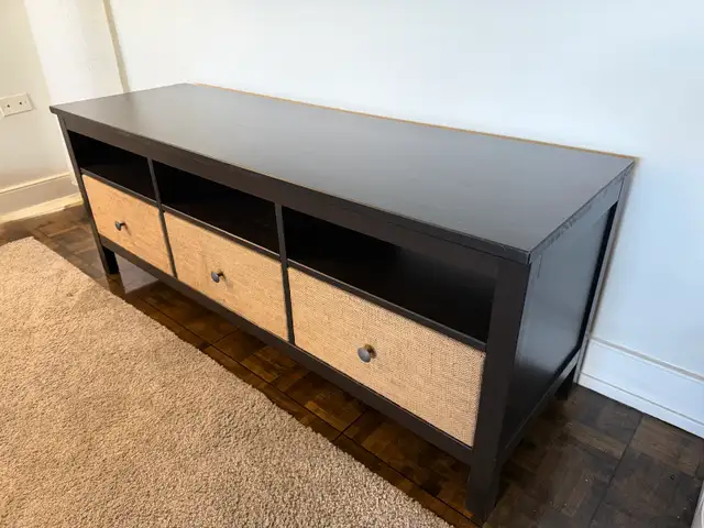 IKEA Hemnes TV Bench Black/brown (retail price 349) in TV Tables & Entertainment Units in City of Toronto - Image 3
