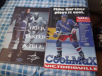 2MIKE GARTNER NHL PROMO POSTERS BUNDLE DEAL /MAPLE LEAFS+RANGERS