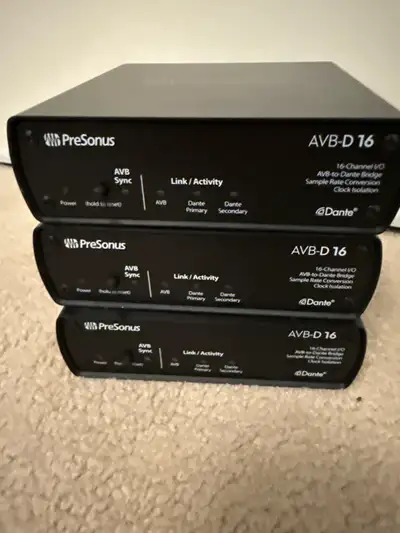 PreSonus AVB-D16 16x16 AVB-to-Dante (3 Units), View more