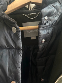 Beautiful Soia and Kyo green wool and puffer coat