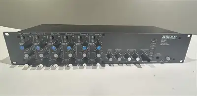 ASHLY MX-406 Rackmountable 6-Channel Mic/Line Mixer, View more