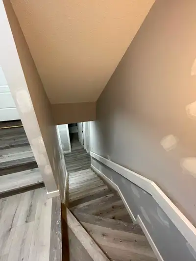 Two bedroom one bathroom basement available for rent with separate entrance. This home is located in...