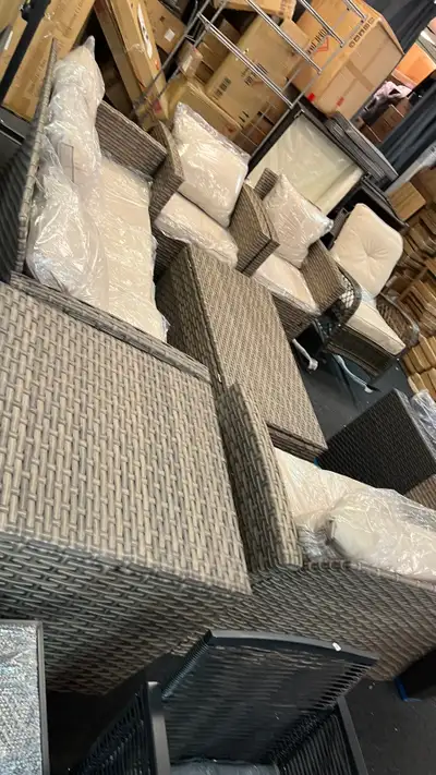 One of Most popular rattan Conversation Set w 2  storage box, View more