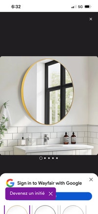 New Gold Round Medicine Cabinet with Mirror Mississauga / Peel Region Toronto (GTA) Preview