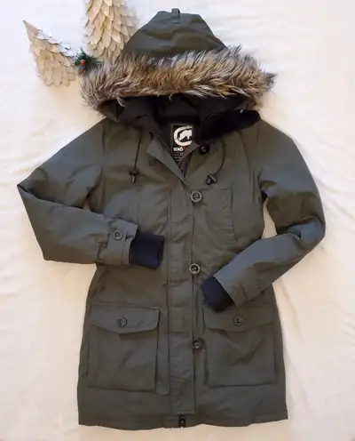Ecko Olive Faux-Fur Hooded Ski Parka Jacket for Women, View more