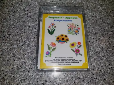 Dalco EasyStitch Applique - FRINGE FLOWERS - Embroidery (new), View more