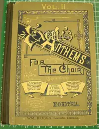 EXCELL'S ANTHEMS - VOL 2 FOR THE CHOIR (1888)
