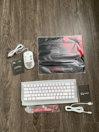 RGB Gaming keyboard with lightweight mouse and mouse pad