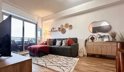 This beautifully upgraded 1-bedroom unit offers pristine finishes, 9-foot ceilings, and a spacious 5...