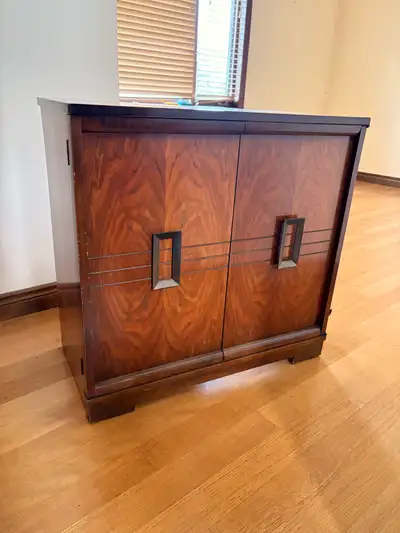 Vintage radio cabinet , View more