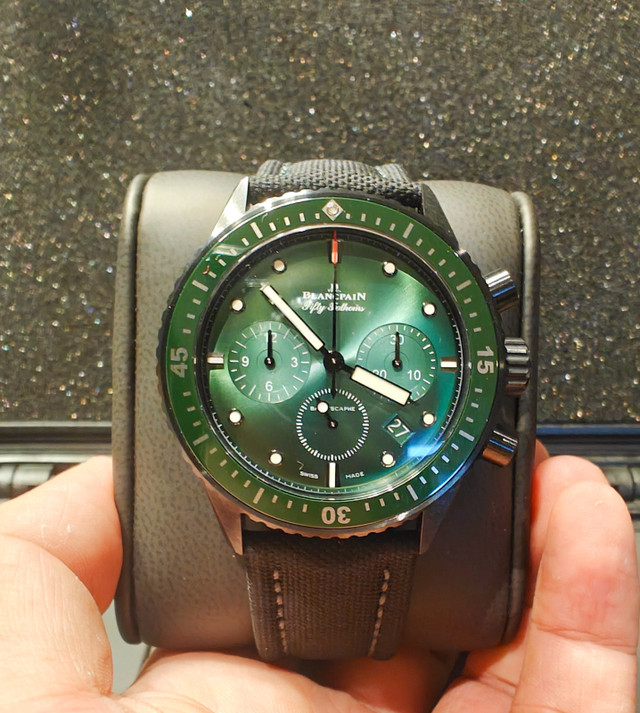 Brand New Blancpain Fifty Fathom Chrono Green For Sale!!! in Jewellery & Watches in City of Toronto