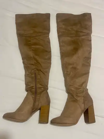 Over the knee suede boots, View more