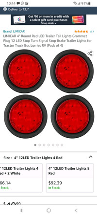 4"tail lights complete kit 
For truck&trailers 