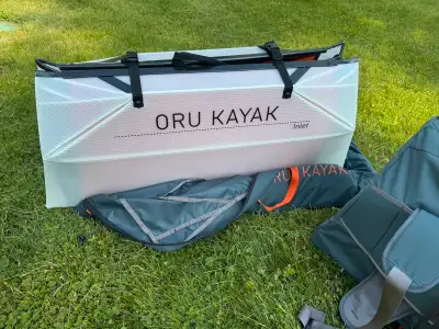 Like new, only used 3 times last summer Oru Inlet lighweight folding kayak that sets up in minutes T...