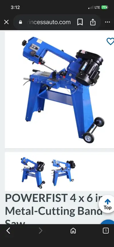 metal bandsaw 4 x 6., View more