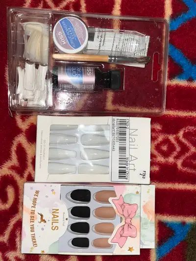 Nails, paint, and other accessories for sale, negotiable!!