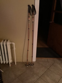 Bâtons de ski de fond de 123 cm en bambou