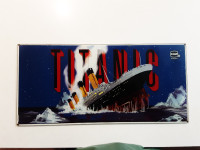 Casino Slot Machine Titanic top art collectable glass