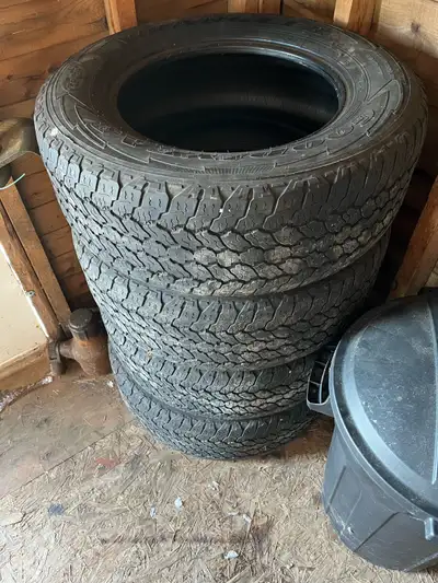 4 Goodyear truck tires Decent tread no plugs or patches 100 obo 255/65/17