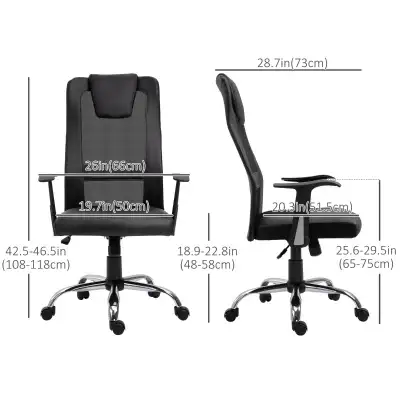 Ergonomic mesh high back Office Chair with Thick Padded Headrest, View more