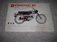 1966 Kawasaki 85  J1TL   Superlube Original Brochure