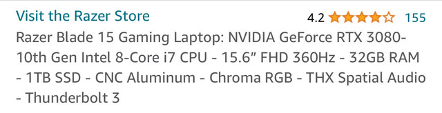 Razer Blade 15 Advanced (2021, RTX 3080), upgraded SSD to 2TB in Laptops in City of Toronto - Image 3