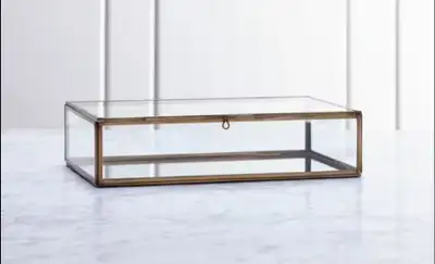 Crate And Barrel - Clarus Brass Display/Jewelry Box - Size: Small - Brand new, never used - Overall...